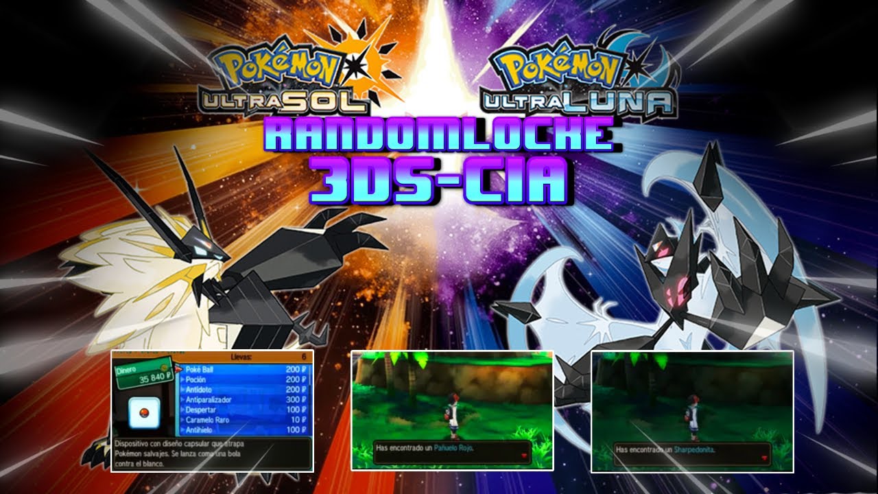 Pokémon UltraSol y UltraLuna RANDOMLOCKE Rom 3DS-CIA ¡Ítems Del Suelo ...