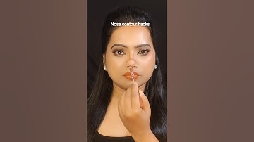 Button nose Contour hacks #nosecontour #nosecontourhack #makeup #hack #youtubeshorts