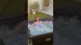 Introducing the Stockholm AirJet™ square rigid foam hot tub #layzspa #foamhottub