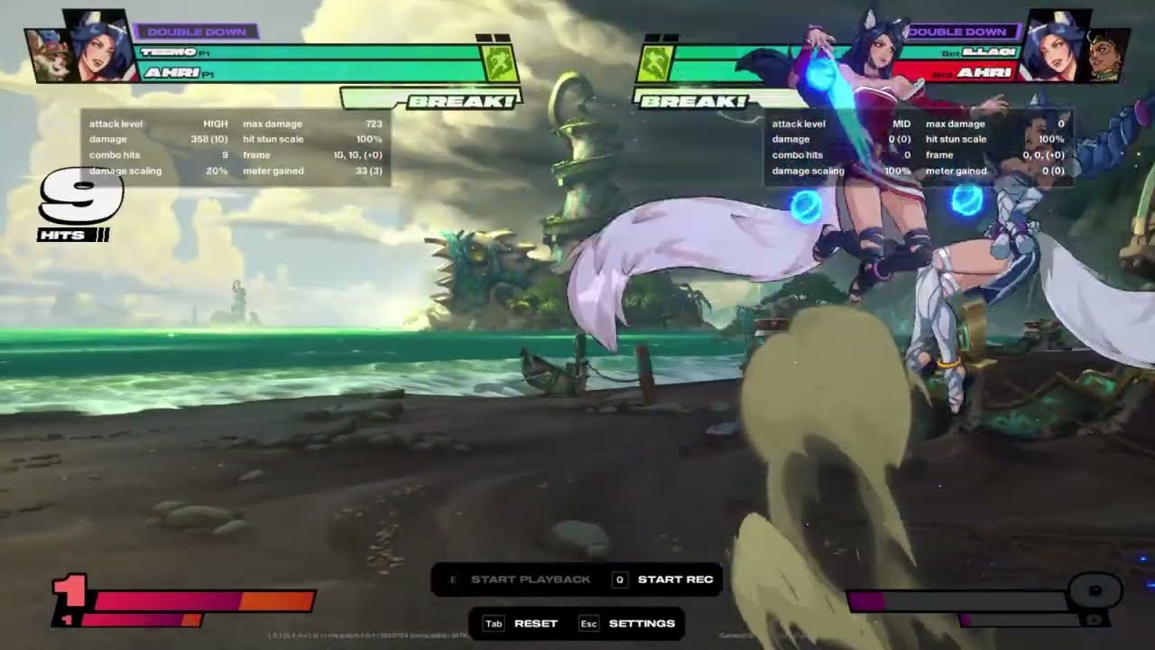 2XKO - Ahri/Teemo 1000 damage combo (soon to be outdated)