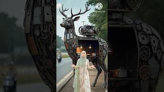 Yeh Kya Ban Gaya! 🦌 Metal Deer Cooking Setup 😍 #shorts