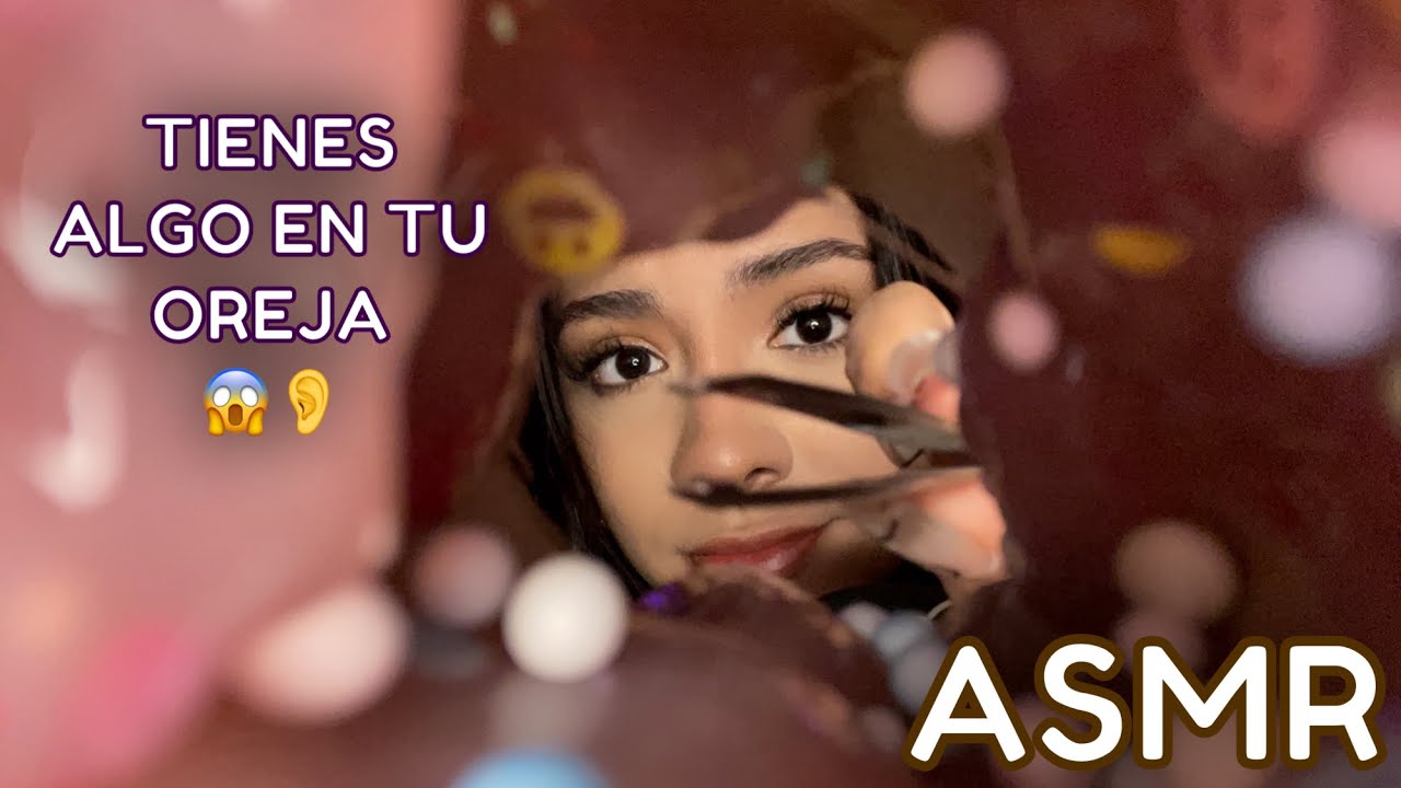 ASMR ESPAÑOL / SACO ALGO de TU OREJA + ¿PUEDO VER TU OREJA? +  TU ENFERMERA DEL COLEGIO te REVISA