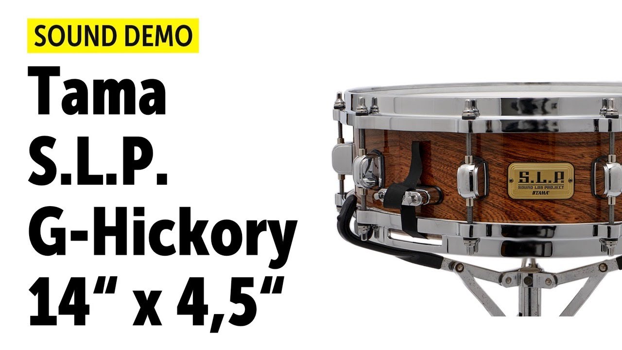 Tama | S.L.P. G-Hickory 14" x 4,5" Snare | Sound Demo (no talking)