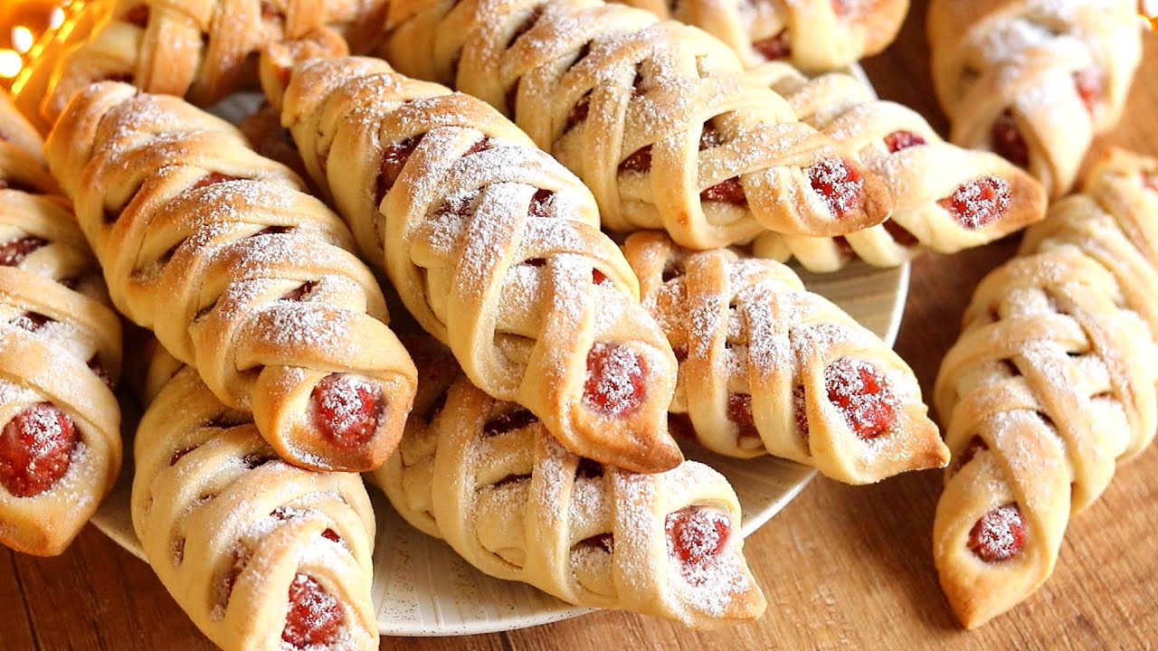 ОДИН РАЗ ПОПРОБОВАЛА и ПЕКУ ТАК Делаю ВСЕГДА! ПРОЩЕ ПРОСТОГО! Молочные КОСИЧКИ с НАЧИНКОЙ!