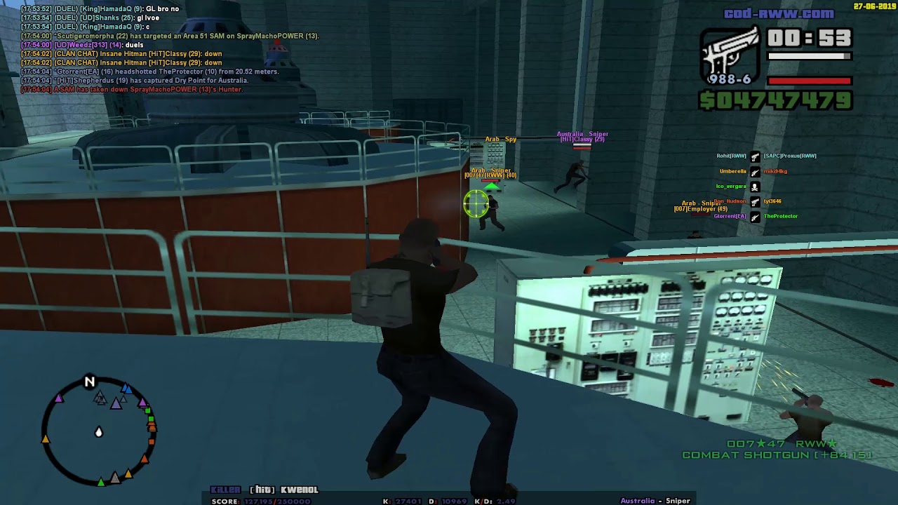 SAMP / Clan War / HiT vs 007