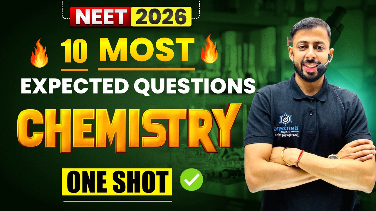 NEET 2026 | 10 Most Important Questions for NEET Chemistry 🔥 | Must ...
