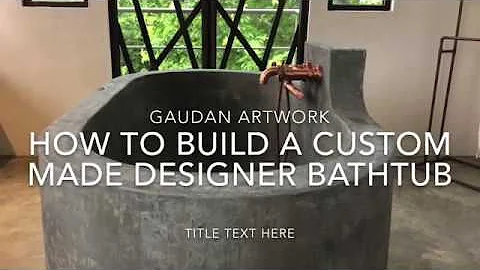concrete bathtub tutorial