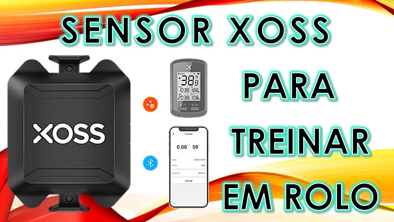 Sensor De Rolo Sensor XOSS para treinar rolo com Wahoo - YouTube