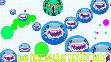 Agar.io OXYGEN BOTS! 1000 BOTS FOR FREE GAMEPLAY (Read Desc)