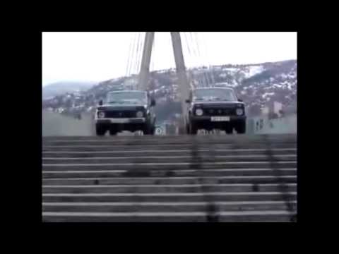 LADA NIVA VAZ2121 on stairs 2 ნივა  კიბეებზე