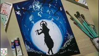 drawing krishna lord modern colour poster painting oil draw pastel abstract step water