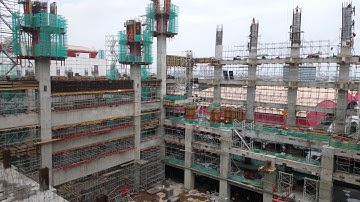 Jump Form Construction, steel Prefab joint, installation of Prefab, Prefab building Expo, Prefab.