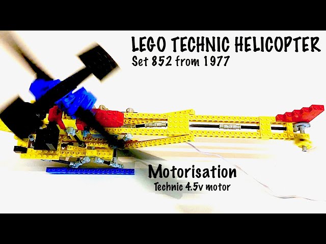 indtryk slim omgivet Lego Technic Helicopter 852 from 1977 - Motorisation - YouTube