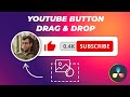 Free Davinci Resolve Custom subscribe button #2 Easier to install plugin