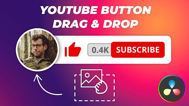 Free Davinci Resolve Custom subscribe button #2 Easier to install plugin