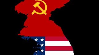 Korean War and Allies Flag Animation