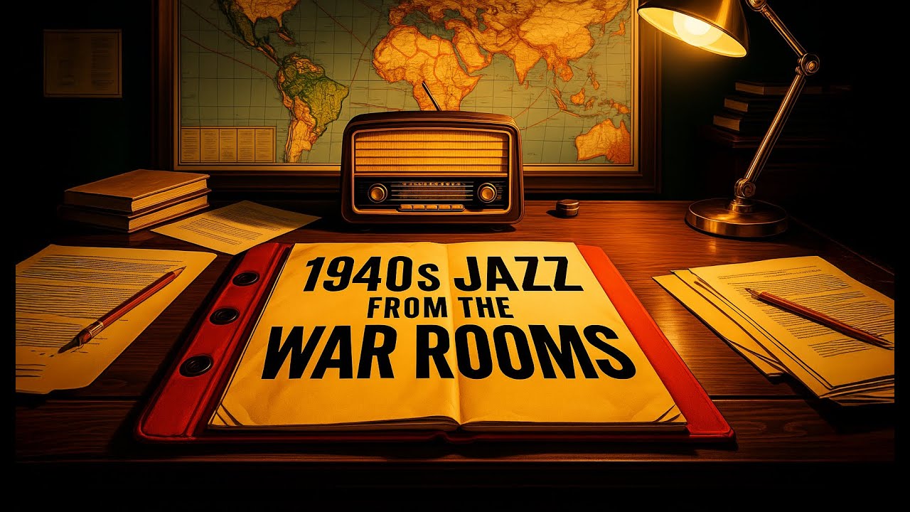 1940s Wartime Radio Jazz – A Calm Broadcast Through the Night