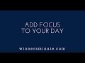 Add Focus to Your Day | The Winner's Minute With Mac Hammond
