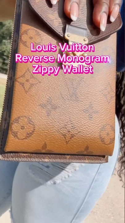 Louis Vuitton Monogram Reverse Canvas Vertical Zippy Wallet on