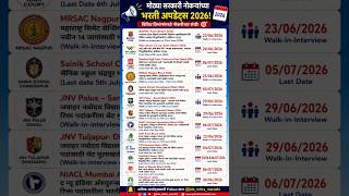 🔥 मेगा सरकारी भरती अपडेट्स 2026! 🚀Bombay High Court | NABARD | BOB | TISS | NIACL | Sainik School