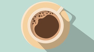 Flat Design coffee cup - Illustrator