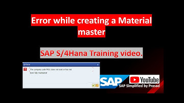 The company code XXXX does not exist or has not been fully maintained |SAP Error Solution