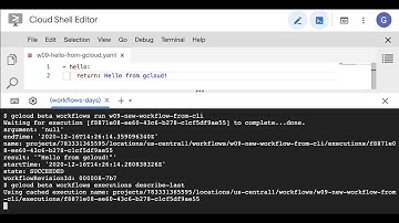 Day #9 with Cloud Workflows: deploying and executing workflows from the command-line