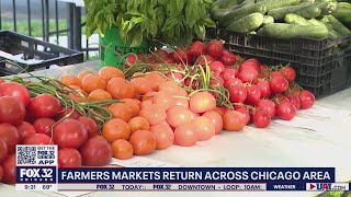 Chicago-area residents cheer on the return of farmers markets