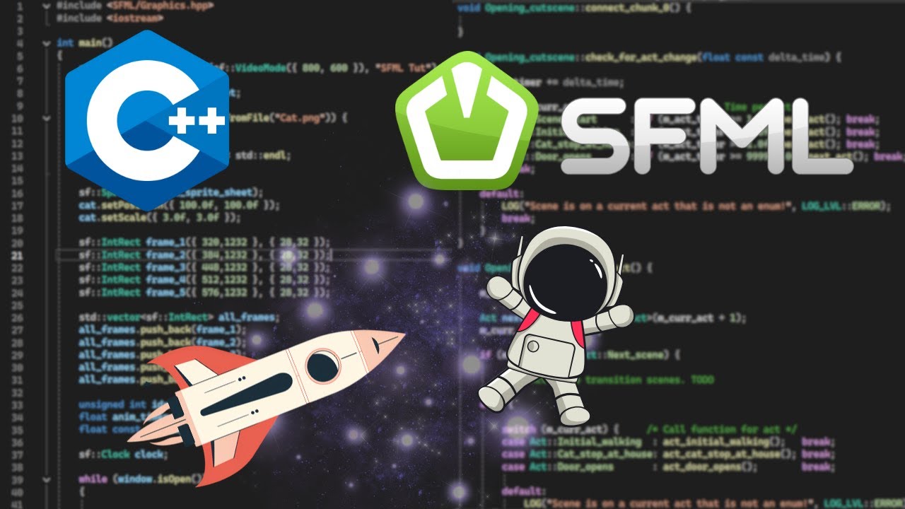 C++ 2D Game Development With SFML | Introduction to Textures and ...