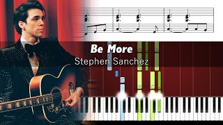 Stephen Sanchez - Be More - Accurate Piano Tutorial with Sheet Music Resimi