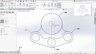Easy 2D drawing technique for beginners in Solidworks 2016 (Exercise 2)