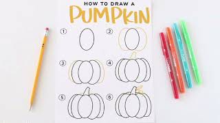 pumpkin drawing | pumpkin drawing easy | pumpkin drawing for kids | pumpkin drawing video #shorts
