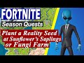 Plant a Reality Seed at Sunflower's Saplings or Fungi Farm - Fortnite (Chapter 3, Season 3 Quest)