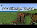 pov mincraft players