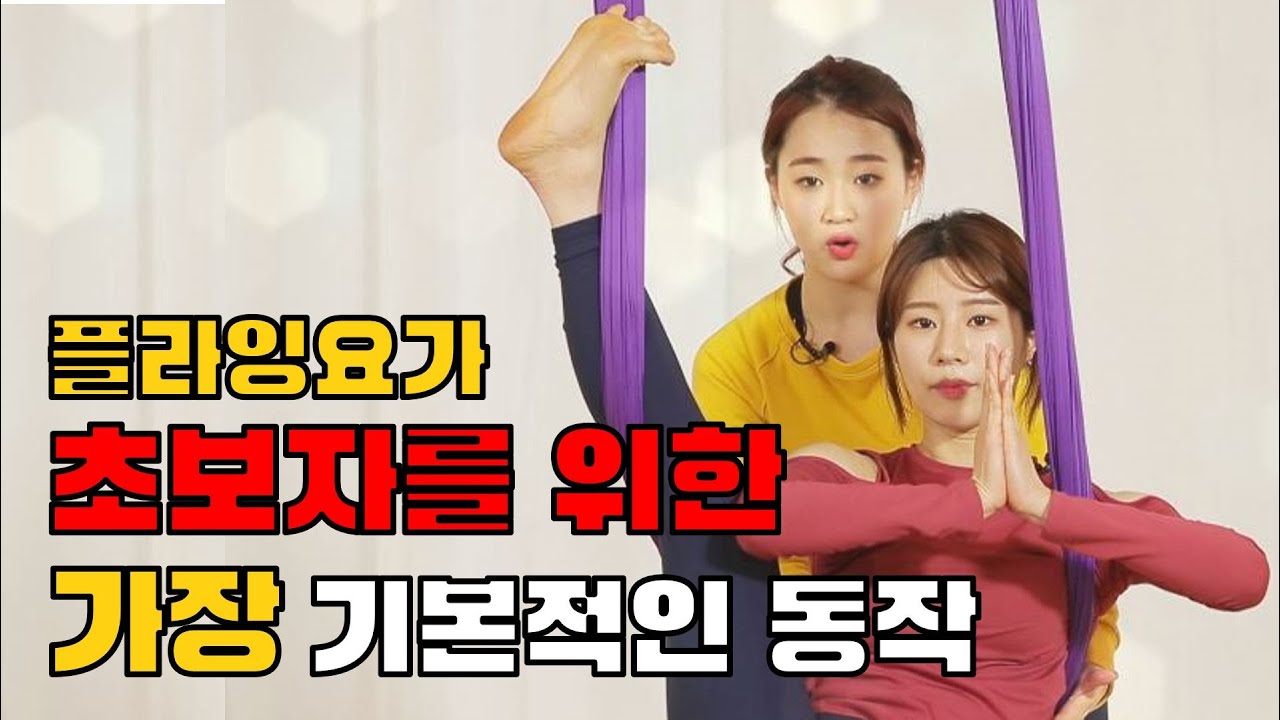 플라잉요가 동작 초보편!!! 가장 기본적인 시퀀스부터[바디블라썸 플라잉요가]