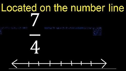 Located 7/4 on the number line , locate fractions on the number line . represented