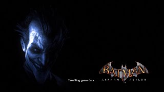 Batman: Arkham Asylum Install Game Data Screen
