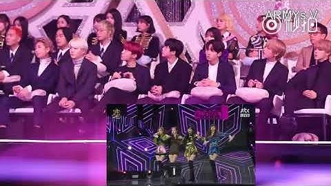 [FANCAM] BTS Reaction to BLACKPINK 