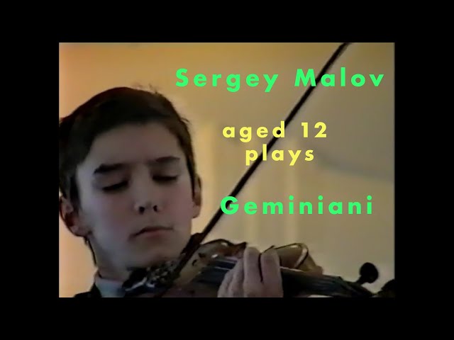 Sergey Malov plays Geminiani Sonata 1996