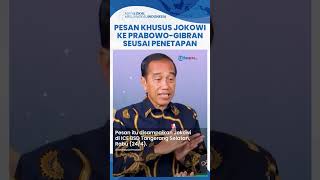 Pesan Jokowi ke Prabowo-Gibran seusai Ditetapkan Sebagai Presiden dan Wapres Terpilih 2024-2029