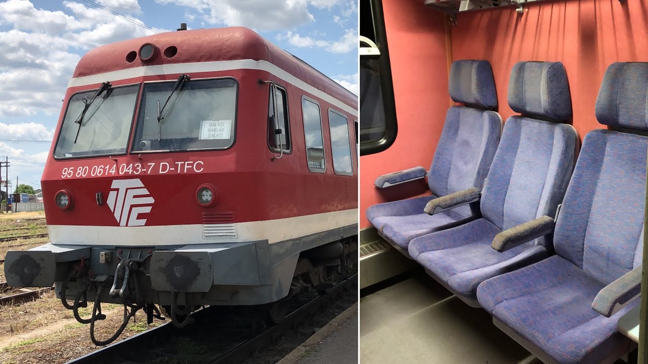 BR 614 (ex DB Regio) im Einsatz in Rumänien bei TFC: Mitfahrt Galaţi - Barlad