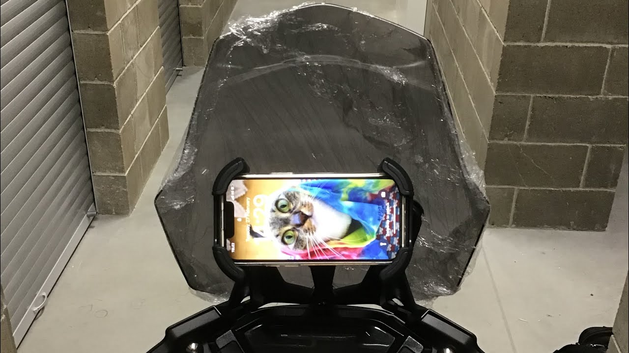 Voge 300 Rally bracket for phone or tablet holder - YouTube