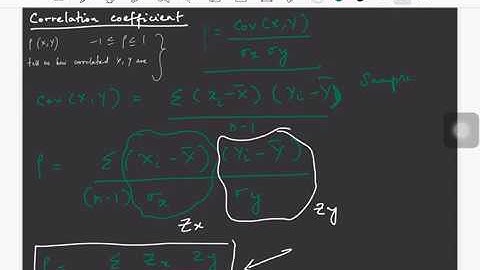Deriving Correlation Coefficient Formula