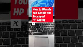 How to Disable or Enable the touchpad on HP #HP #MouseFix #touchpadfix #techtutorial #laptoptips