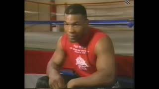 Mike Tyson explains the benefits of fighting with knees bent in a crouching position screenshot 3