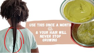 LEAVE OVERNIGHT FOR MASSIVE HAIR GROWTH | DO This Once a Month For Massive Hair Growth