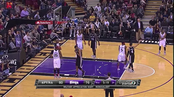 Demarcus Cousins trying to bully Tim Duncan