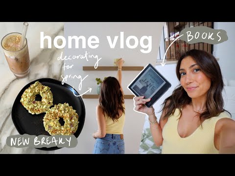 HOME VLOG: decorating for spring, feeling discouraged & book talk!