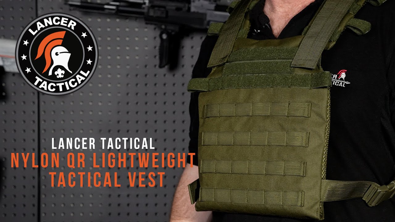 Lancer Tactical Nylon QR Lightweight Tactical Vest - YouTube