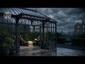 Heavy Rain on Conservatory Glass Roof | Sleep Safe (No Thunder, No Music) | 3 Hours